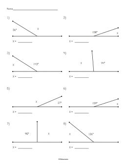 Supplementary Angles Worksheet Stem Sheets Angle Pairs Worksheet With Answers - Angle Pairs Worksheet With Answers