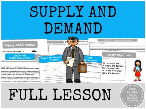 Supply And Demand Full Lesson Teaching Resources Understanding Demand Worksheet - Understanding Demand Worksheet