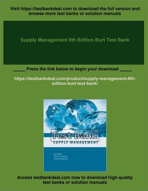 Read Online Supply Management 8Th Edition Version 