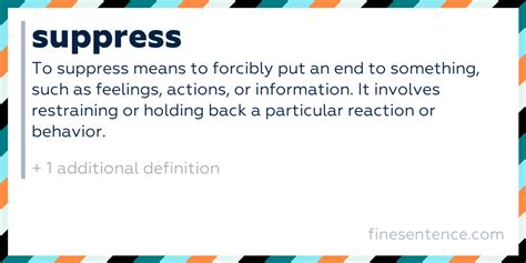 suppress definition