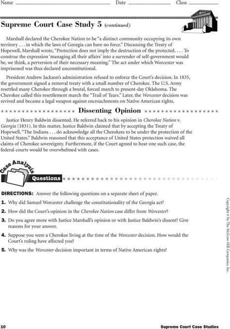 Supreme Court Case Studies Answer Key Acheatore