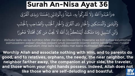 SURAH AN NISA AYAT 36 🪻 Tafsir Surat Al-Nisa' Ayat 36 | Referensi Tafsir di Indonesia