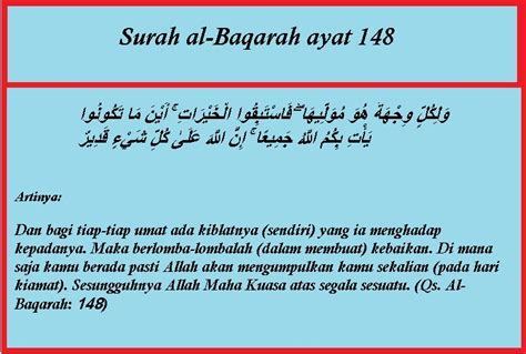 surat al baqarah ayat 148 dan artinya