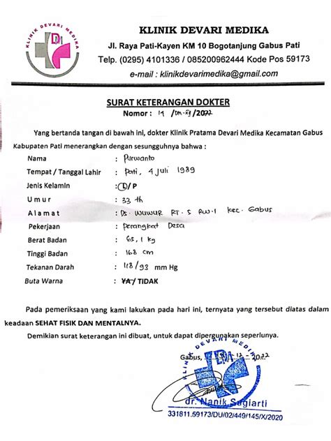 Surat Dokter Pdf