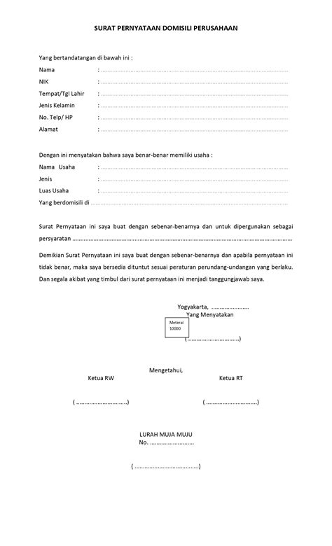 Surat Keterangan Domisili   Surat Domisili How To Get The Indonesian Letter - Surat Keterangan Domisili
