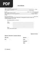 Surety Verification Form Tcs Sample