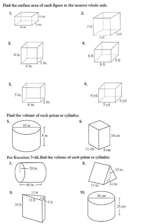 Surface Area 7th Grade   Surface Area Worksheets - Surface Area 7th Grade