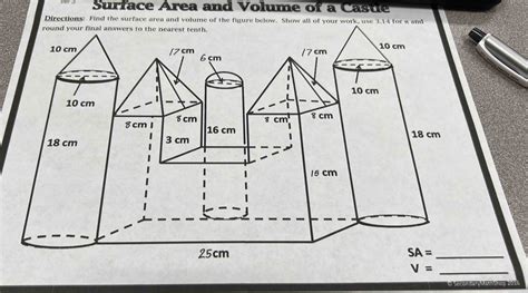 Surface Area And Volume Castle