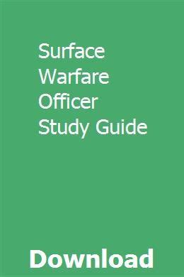 Download Surface Warfare Officer Study Guide 