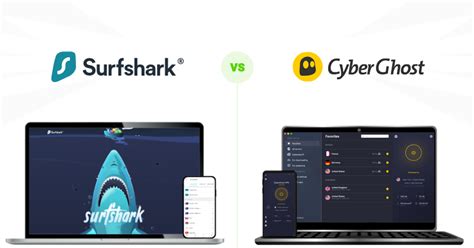 surfshark vpn vs cyberghost