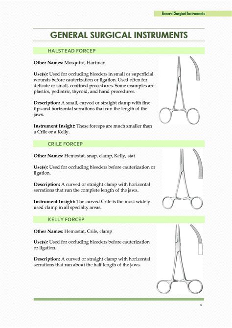 Download Surgical Instruments Study Guide 