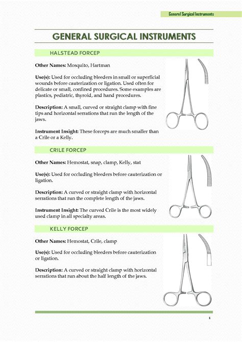 Read Surgical Instruments Study Guide 