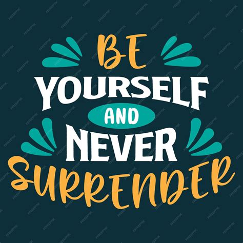 surrender never