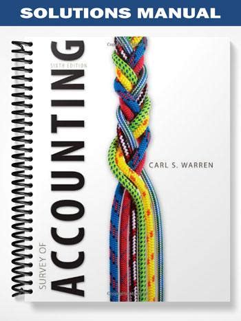 Read Survey Of Accounting Warren 6Th Edition Answers 