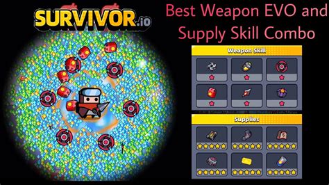 Survivor io  Best Weapon EVO and Supply Skill Combo Gameplay  iOS