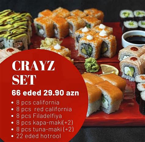 sushi_master_baku (menu) on Instagram: "İstediyiniz sushi rollari …