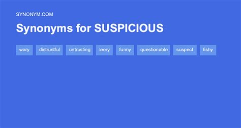 Suspicious Synonym