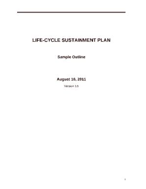 sustainment plan template Doc Template pdfFiller