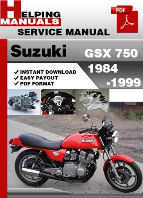 Download Suzuki Gsx 750 1984 1999 Service Repair Manual 