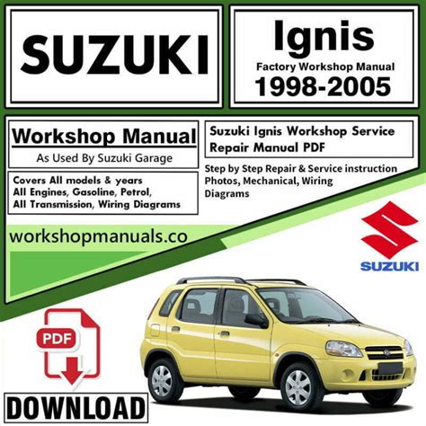 Full Download Suzuki Ignis Workshop Manual 