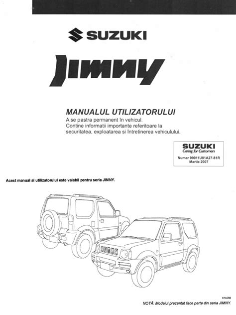 Full Download Suzuki Jimny User Guide 