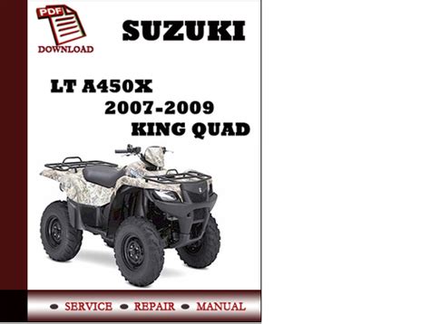 Full Download Suzuki King Quad 450 2007 Owners Manual 