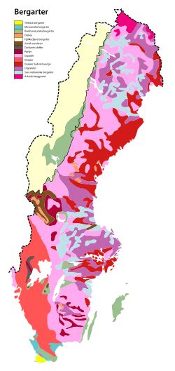 sveriges bergarter