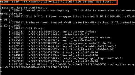 swapper not tainted kernel panic centos
