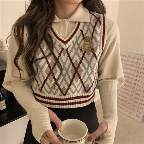 sweater rajut korea wanita