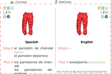 sweatpants translation in Spanish English-Spanish dictionary