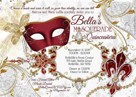 Sweet 16 Masquerade Party Invitations For A Party