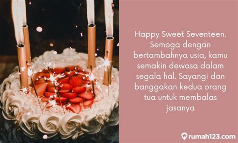 SWEET SEVENTEEN ARTINYA - 10 Ucapan Happy Sweet Seventeen Singkat dan Aesthetic