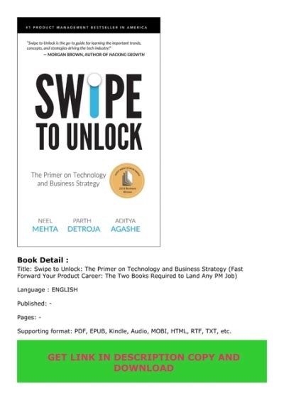 Read Swipe To Unlock The Insider S Guide To Tech And Business Strategy 