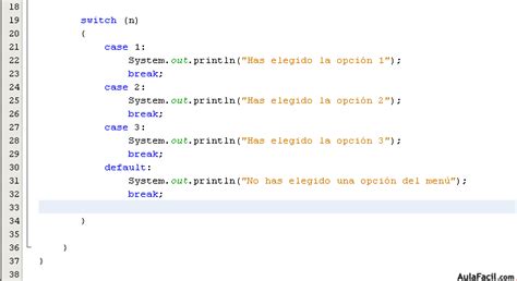 Switch En Java
