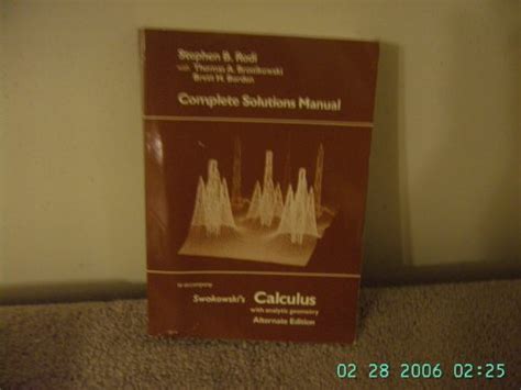 Full Download Swokowski Calculus The Alternative Edition Solution 