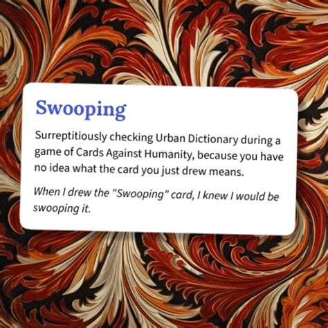 Swooping Urban Dictionary