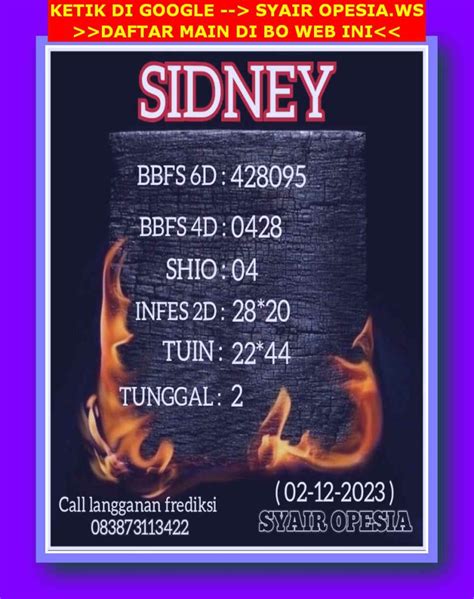 SYAIR SDY 2 MEI 2023 🦄 FORUM SYAIR SYDNEY - KODE SYAIR SDY HARI INI VIP