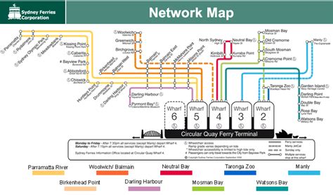 Sydney Ferries Timetable