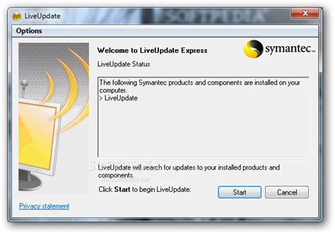 symantec liveupdate folder access