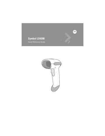 Read Symbol Ls4208 Quick Reference Guide 