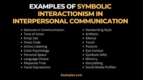 Symbolic Interactionism Theory Examples