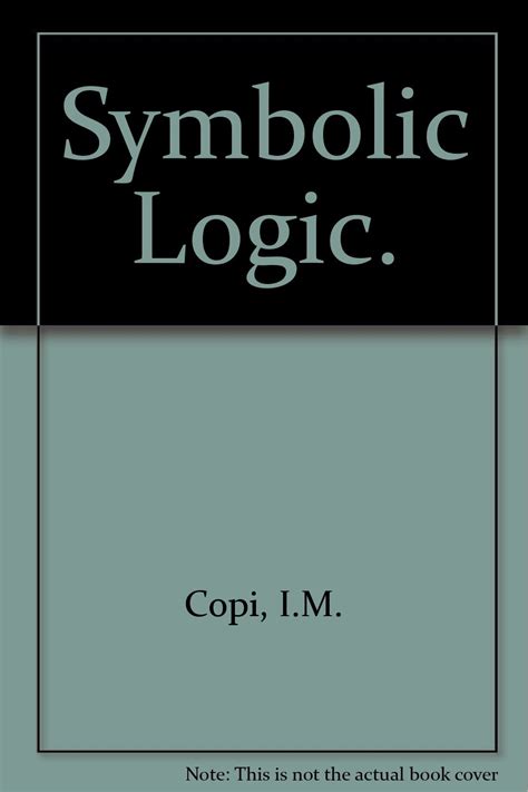 Read Symbolic Logic Copi 