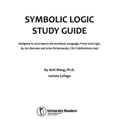 Read Online Symbolic Reasoning Study Guide 