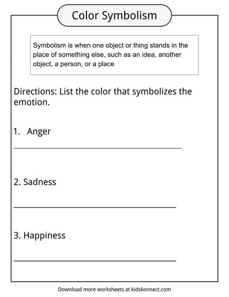 Symbolism Examples Definition Amp Worksheets For Kids Kidskonnect Symbolism Worksheet Middle School - Symbolism Worksheet Middle School