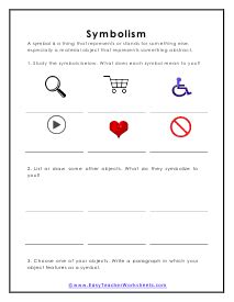 Symbolism Worksheet High School   Everyday Signs And Symbols Worksheets Pdf - Symbolism Worksheet High School
