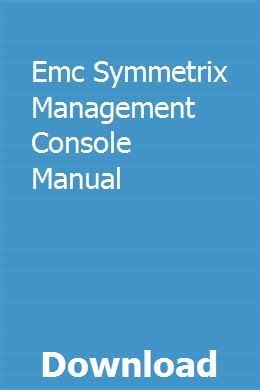 Full Download Symmetrix Management Console User Guide 