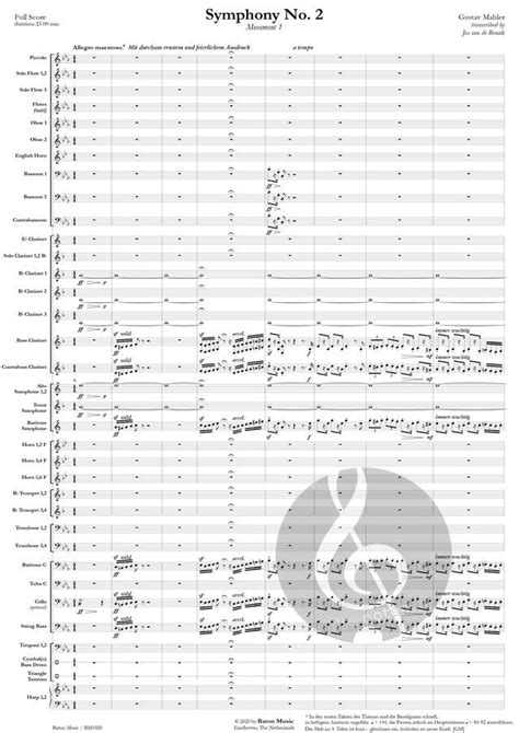 symphony no 2 in c minor resurrection dover minia