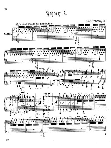 Symphony No 9 Full Score Partitur Dirigierpartitur