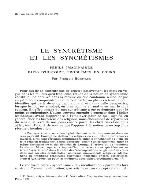syncretisme