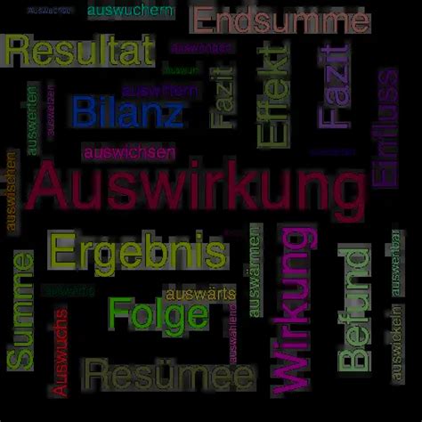 synonym für auswirkungen